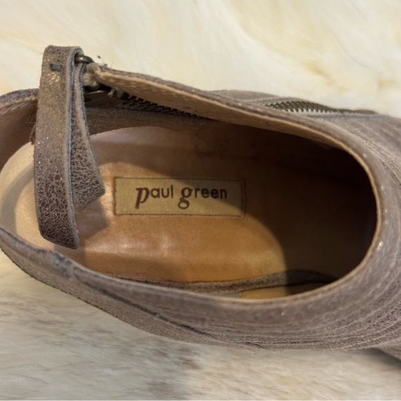 Paul Green Womens Cayanne Leather Peep Toe Sandal Booties Size 6.5 UK 4 - Picture 8 of 13